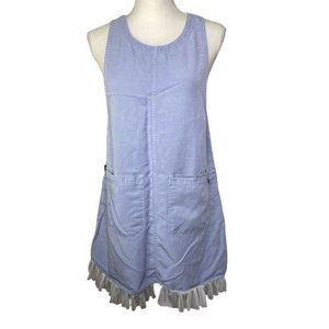 Vintage USA Made AKS by Amy K SU Womens jumper dress lace dar purple size SP